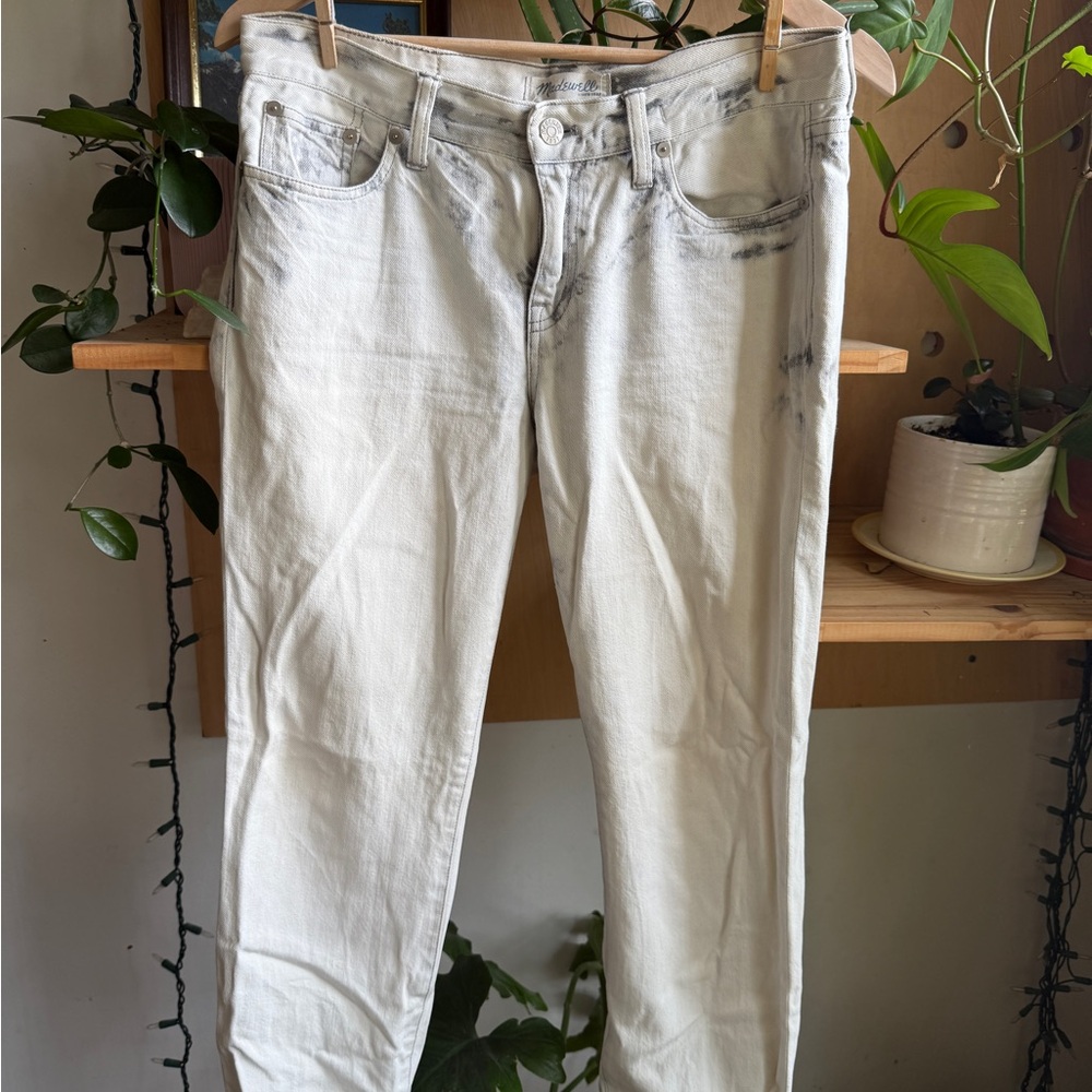 Madewell Boyfriend Jeans - White Distressed